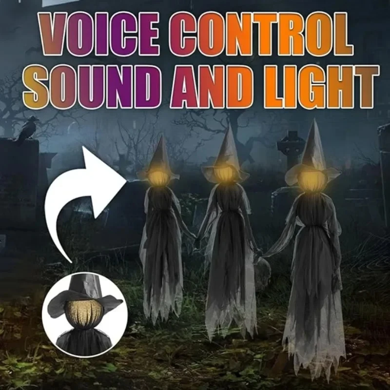 1PCSHalloween Colourful Glow H - Up Lighting Decor 评论和价格