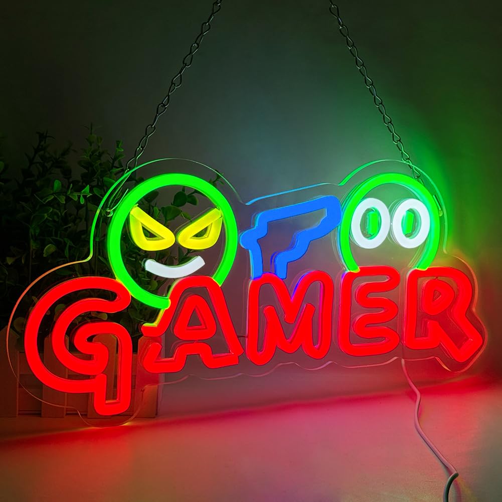 Gamer Neon Sign LED Wall Light - Lighting Christmas Decor 评论和价格
