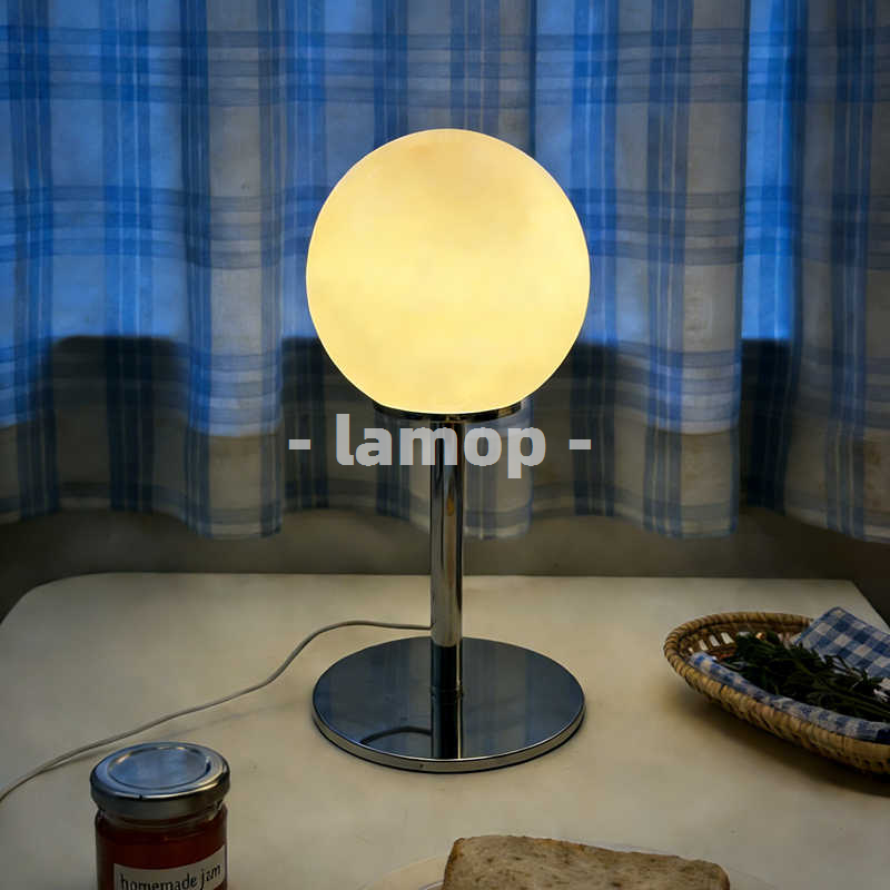 Milky White Solid Globe Chrome - Decor Lighting Lamps 评论和价格