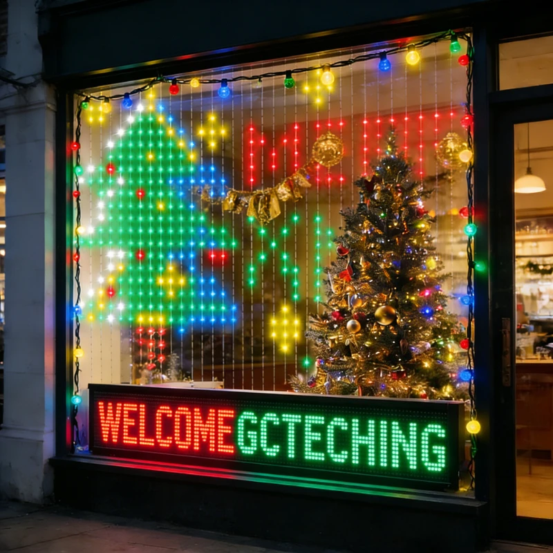 Smart 400LED Curtain Lights, M - Lighting Christmas Decor 评论和价格