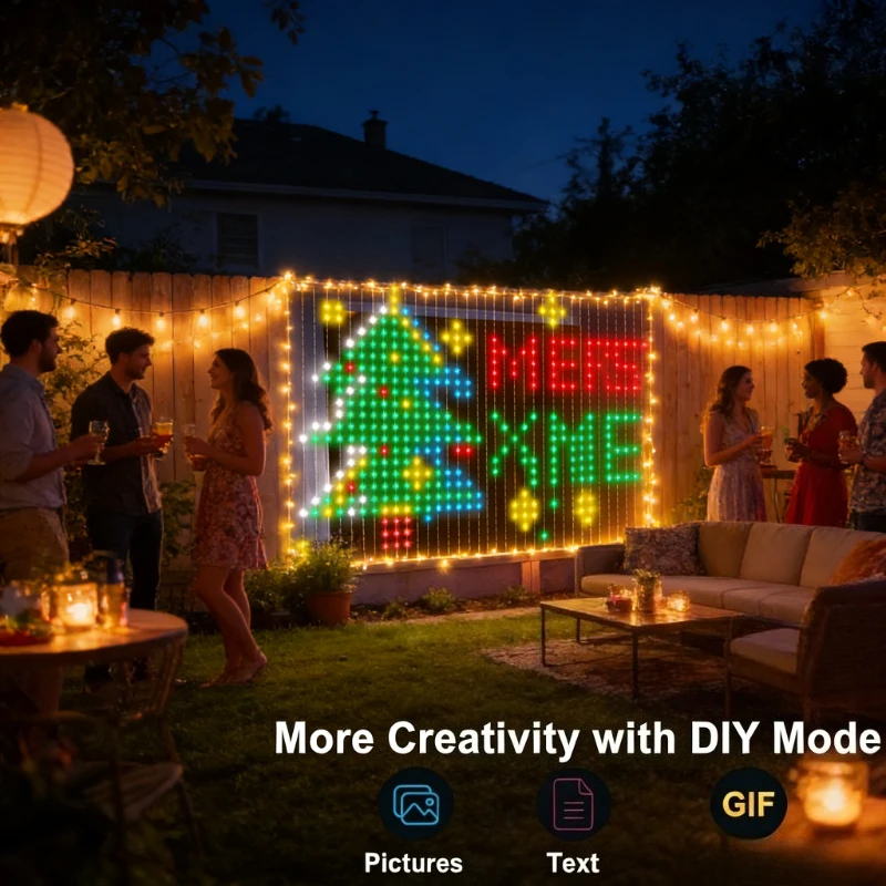 Smart 400LED Curtain Lights, M - Lighting Christmas Decor 评论和价格