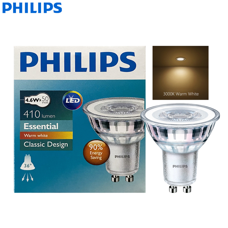 Philips LED GU10 PAR16 Essenti - Philips Bulb Led Classic 评论和价格