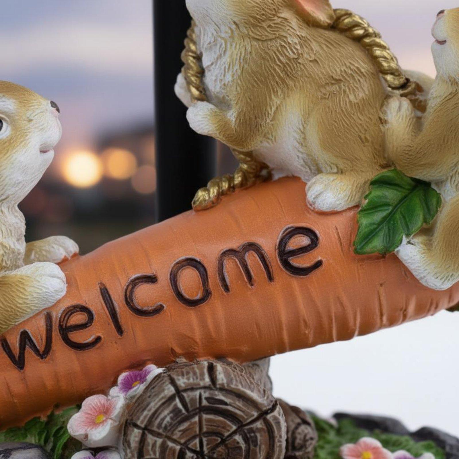 Solar Rabbit Statue Decorative - Lighting Decoration Ideas 评论和价格