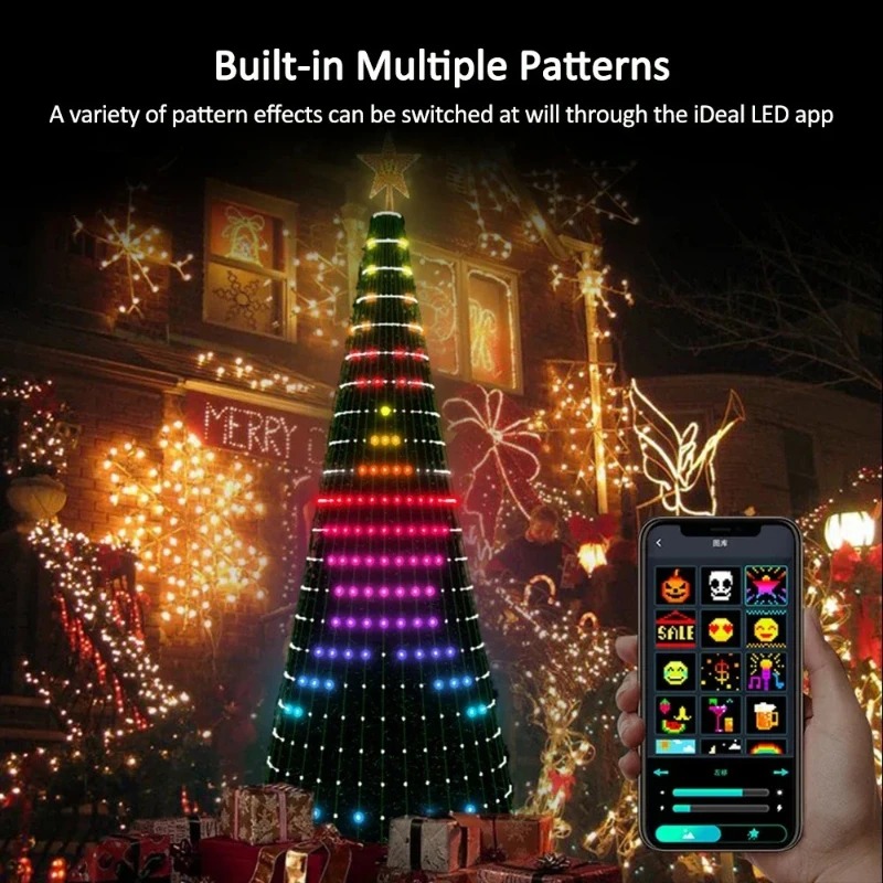 Christmas Star Tree Lights RGB - Lighting Christmas Decor 评论和价格