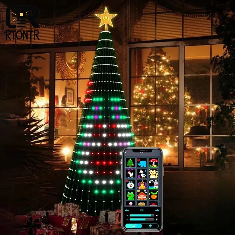 Christmas Star Tree Lights RGB - Lighting Christmas Decor 评论和价格