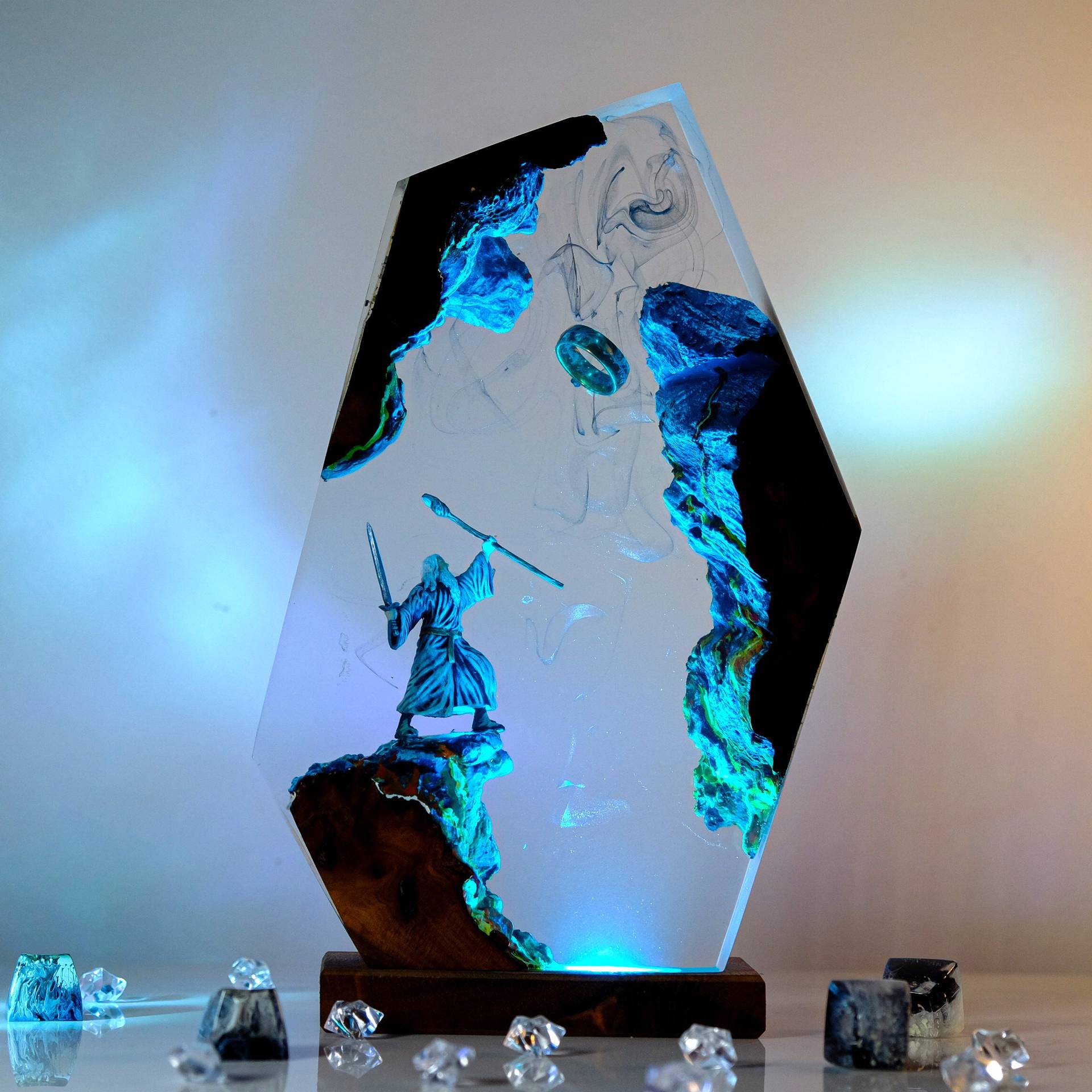Movie Scence Figure Table Resi - Lighting Christmas Decor 评论和价格