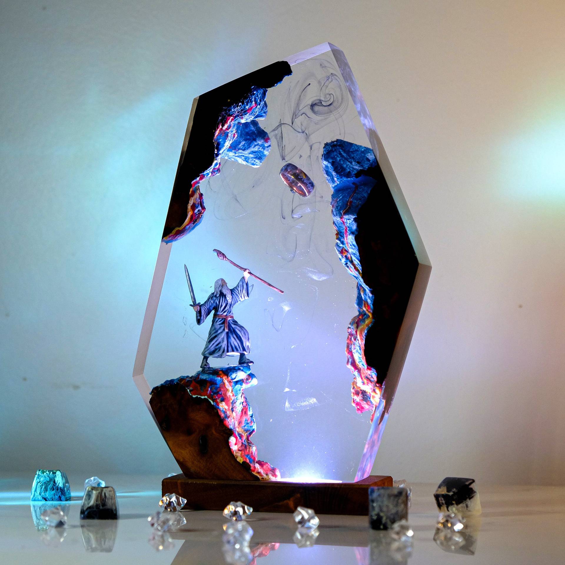 Movie Scence Figure Table Resi - Lighting Christmas Decor 评论和价格