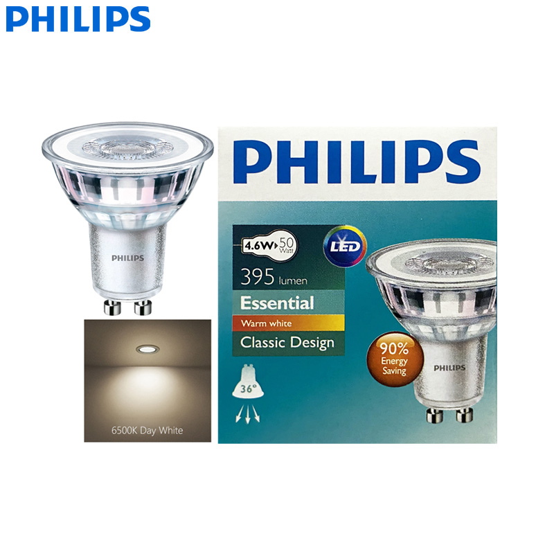 Philips GU10 PAR16 Essential C - Philips Bulb Led Classic 评论和价格