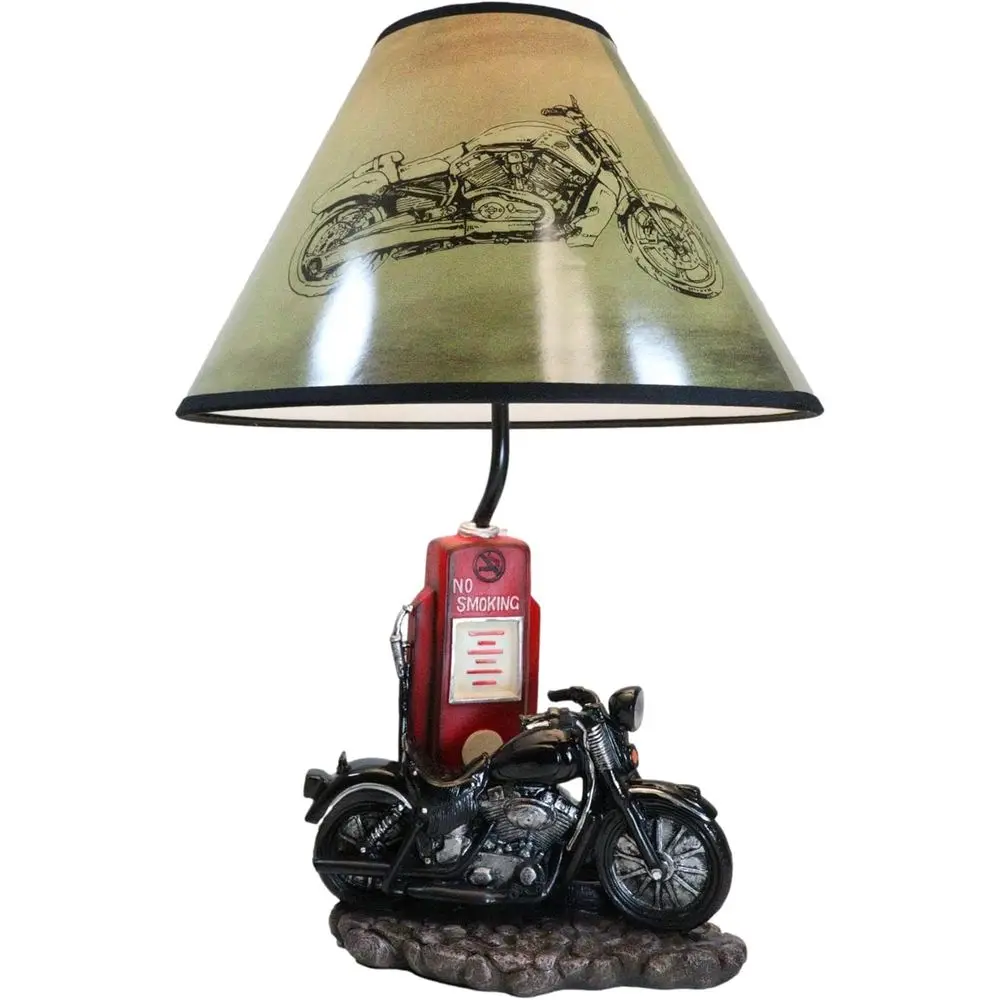 Vintage Retro Black Motorcycle - Decor Lighting Lamps 评论和价格