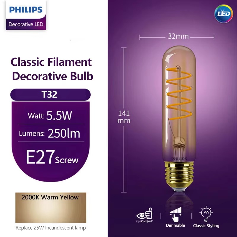 Philips Soft Amber 2000K LED D - Philips Bulb Led Classic 评论和价格