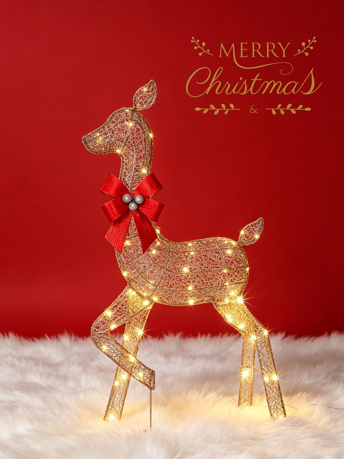 3 Pieces Lighted Christmas Dee - Up Lighting Decor 评论和价格